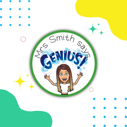 Personalised Bitmoji Teacher Stickers