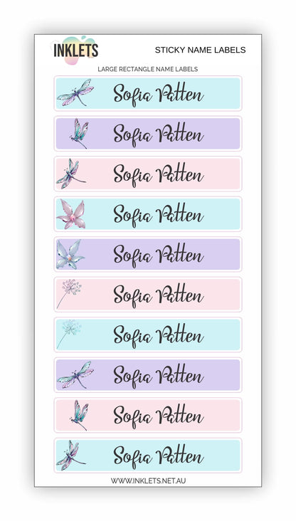 Dragonflies Name Label Bundle