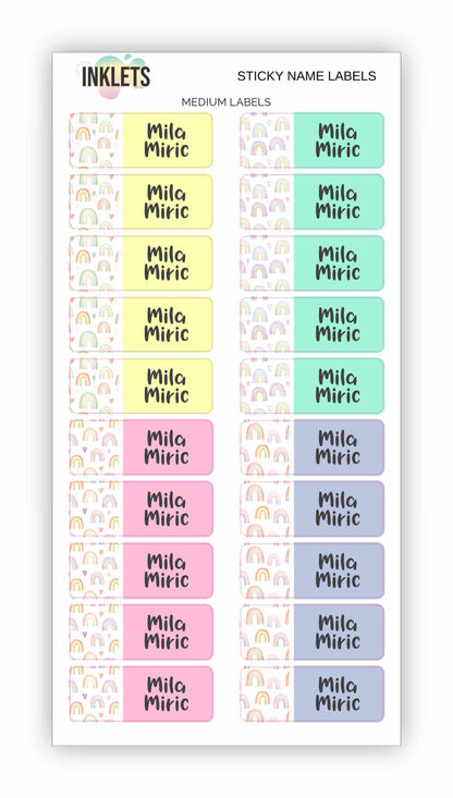 Rainbow Name Label Bundle