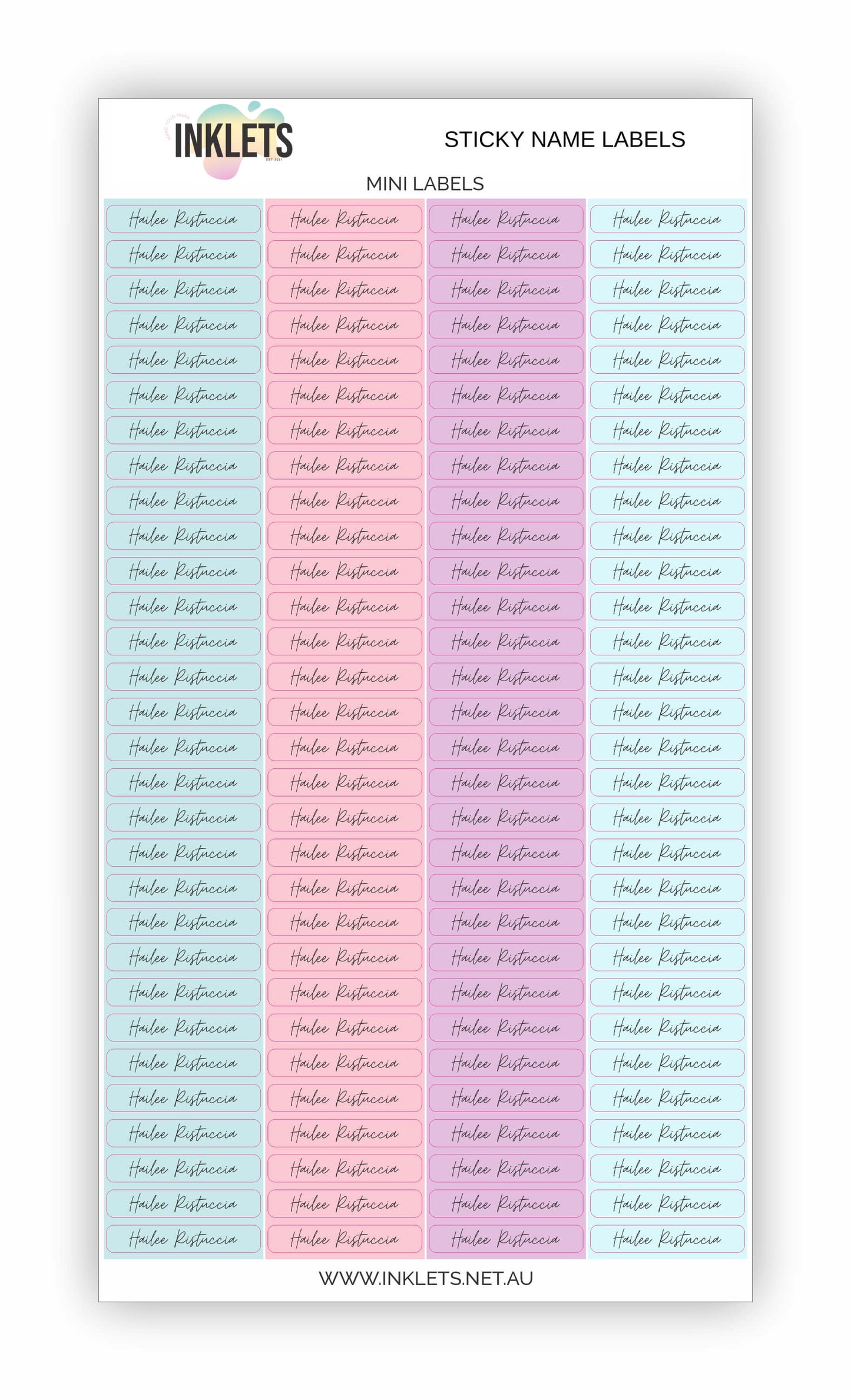 Gymnastics Name Label Bundle