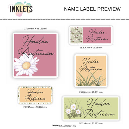 Ladybugs Name Label Sheet