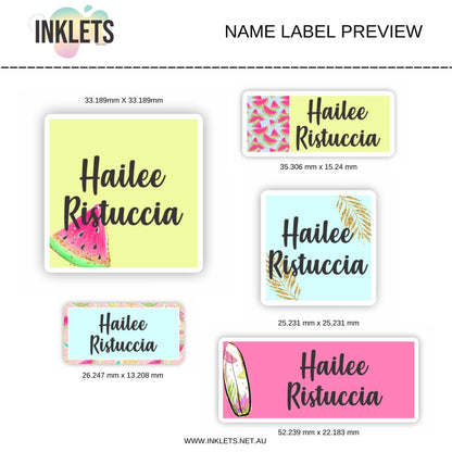 Fruit Tingle Name Label Sheet