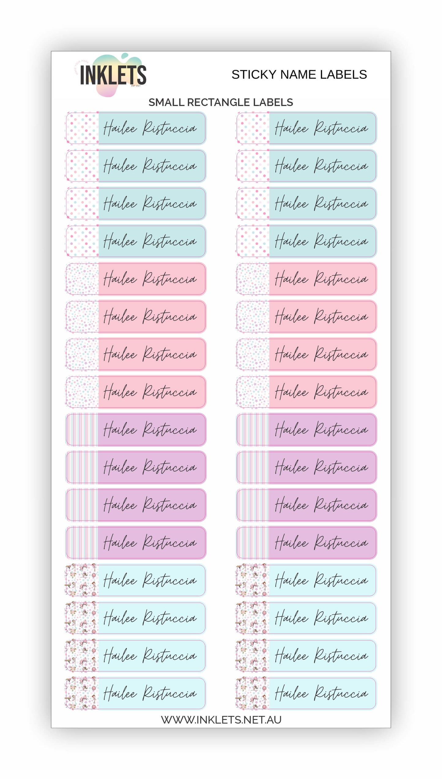 Gymnastics Name Label Bundle