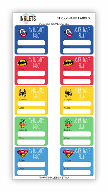 Superboyz Name Label Bundle